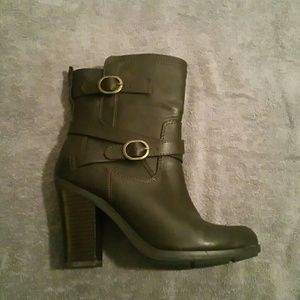 Chocolate color ankle boots